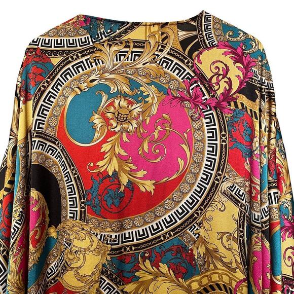 Karen-T Design Long Baroque Kimono Robe Duster | Vintage Hollywood Glam, USA - Picture 6 of 7